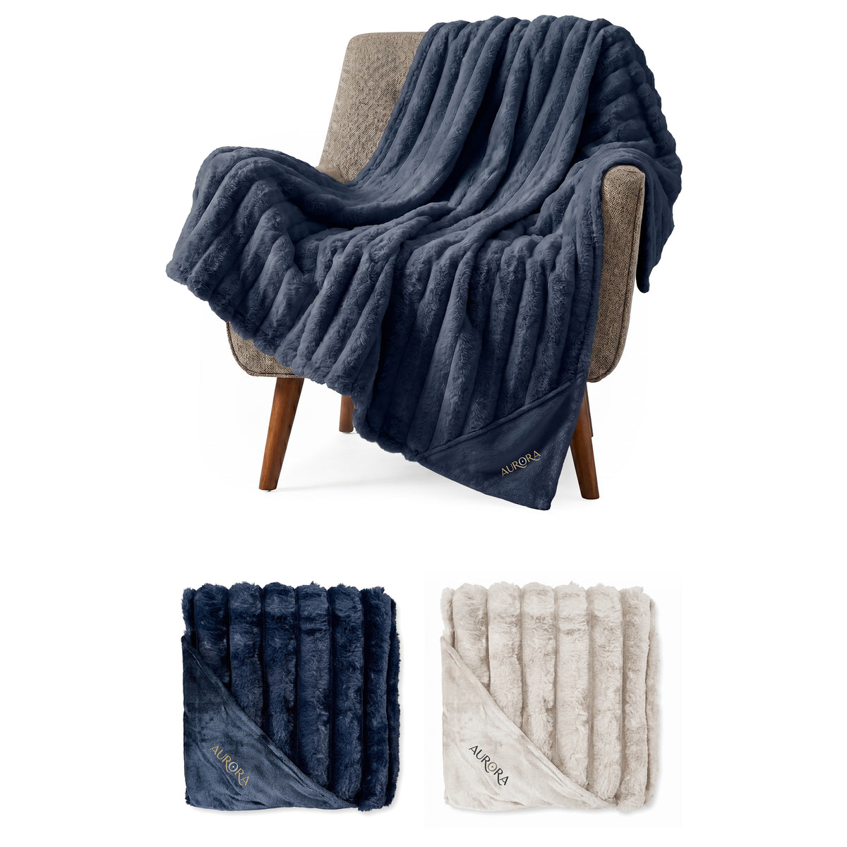 CAD-2605 | Aurora | Couverture en polyester imitation fourrure