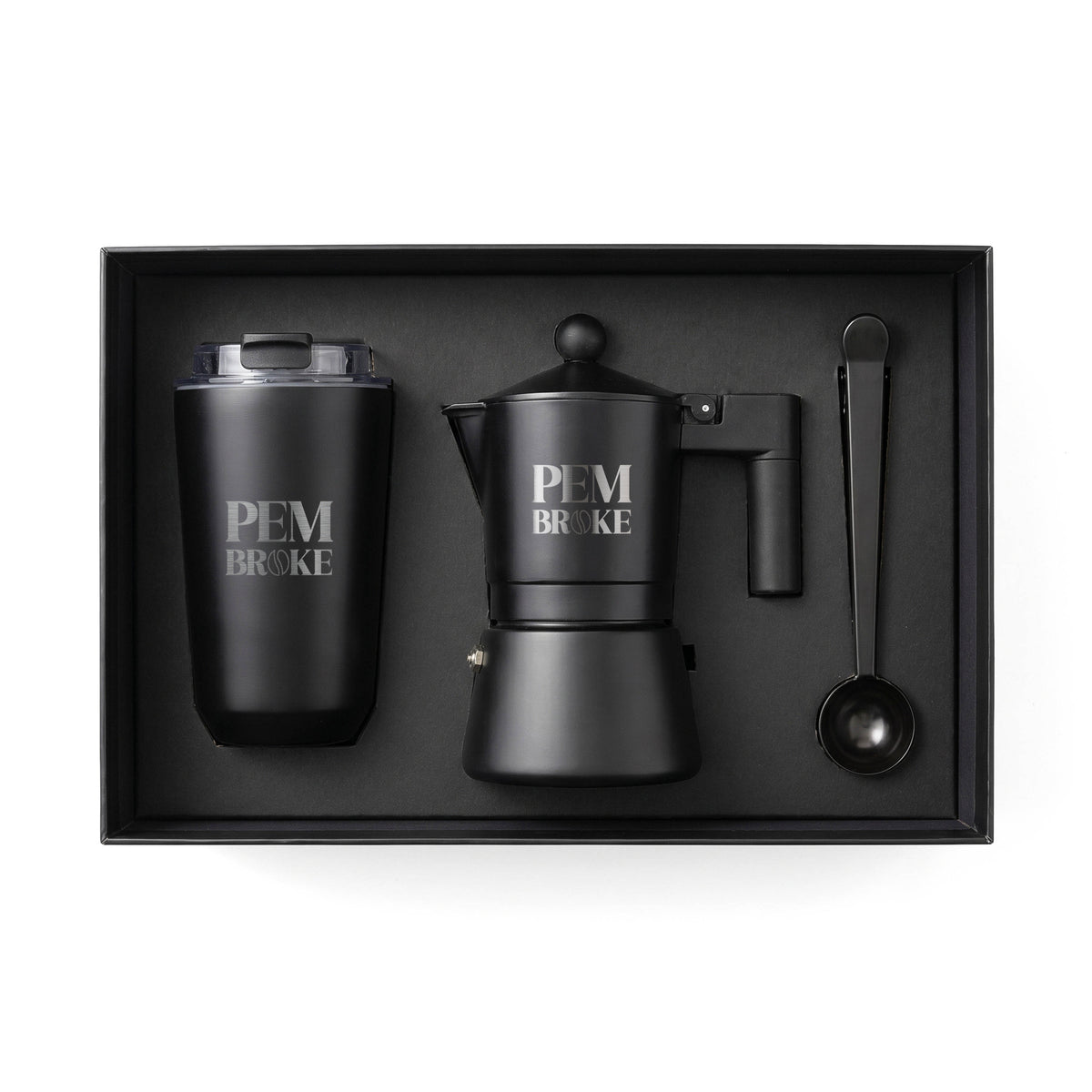 CAD-2603 | Pembroke | Ensemble gobelet et cafetière moka